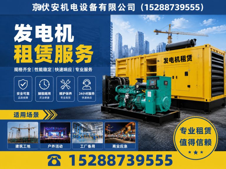 遵义发电机租赁展示图